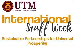 INTERNATIONAL STAFF WEEK 2019 – SUSTAINABLE PARTNERSHIP UNIVERSAL PROSPERITY