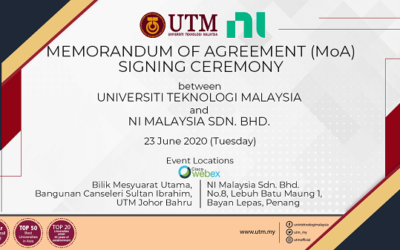 MoA Signing Ceremony Between UTM & NI Malaysia Sdn. Bhd