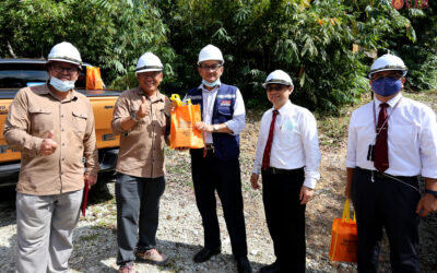 Lawatan tapak kerja penerokaan telaga air di UTM