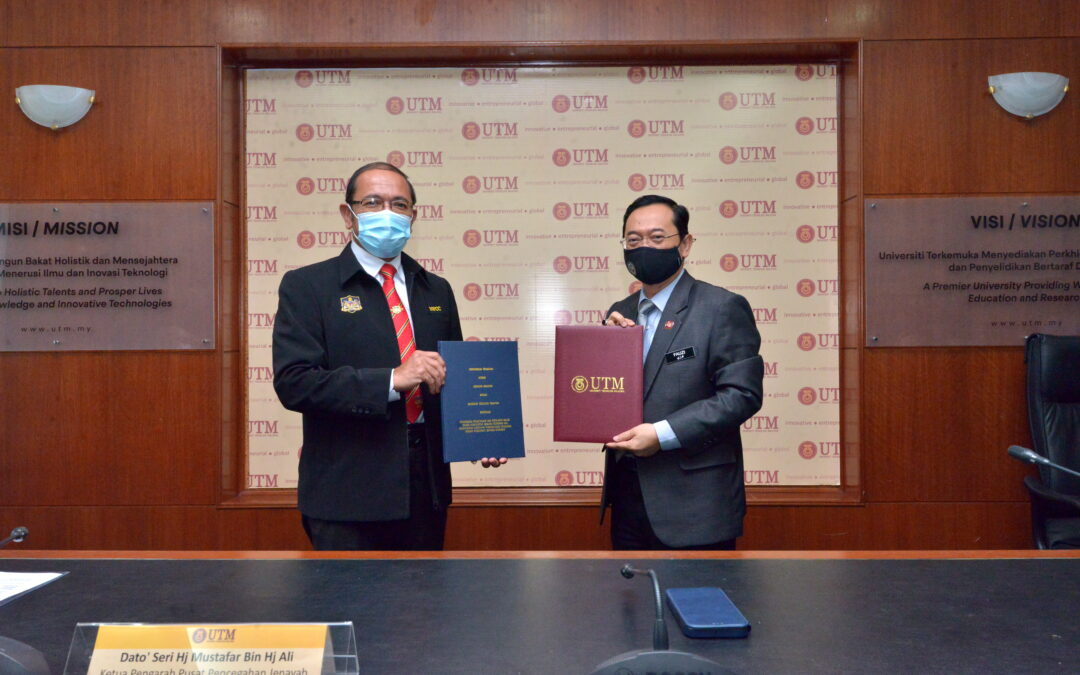 Majlis Menandatangani Memorandum Kerjasama (MoC) Antara UTM Dengan Pusat Pencegah Jenayah Kewangan Nasional (NFCC)