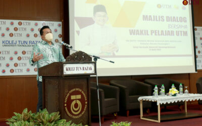 Majlis Dialog YB Dato’ Indera Mohd Shahar Bin Abdullah (Timbalan Menteri Kewangan 1) Bersama Wakil Pelajar (KTR) UTM