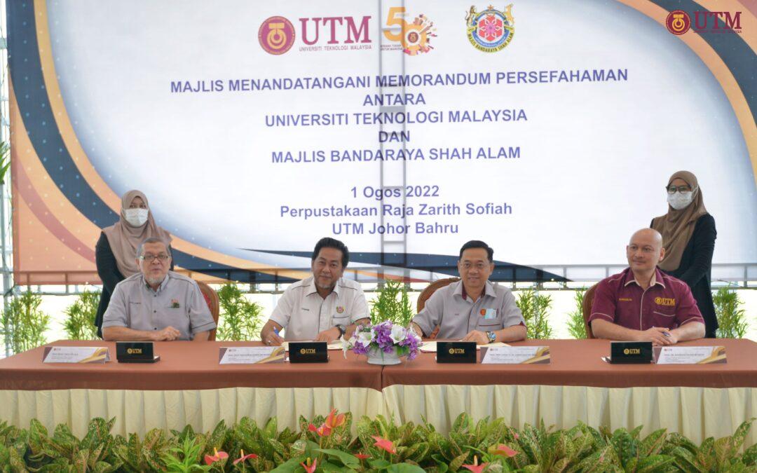 Majlis Menandatangani Memorandum Persefahaman Antara Majlis Bandaraya Shah Alam Dan Universiti Teknologi Malaysia