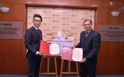 Memorandum of Agreement Signing Ceremony Between Universiti Teknologi Malaysia & Sateera Biontech Sdn. Bhd.