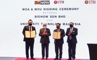 MoA & MoU Signing Ceremony Between Bidnow Sdn Bhd & Universiti Teknologi Malaysia