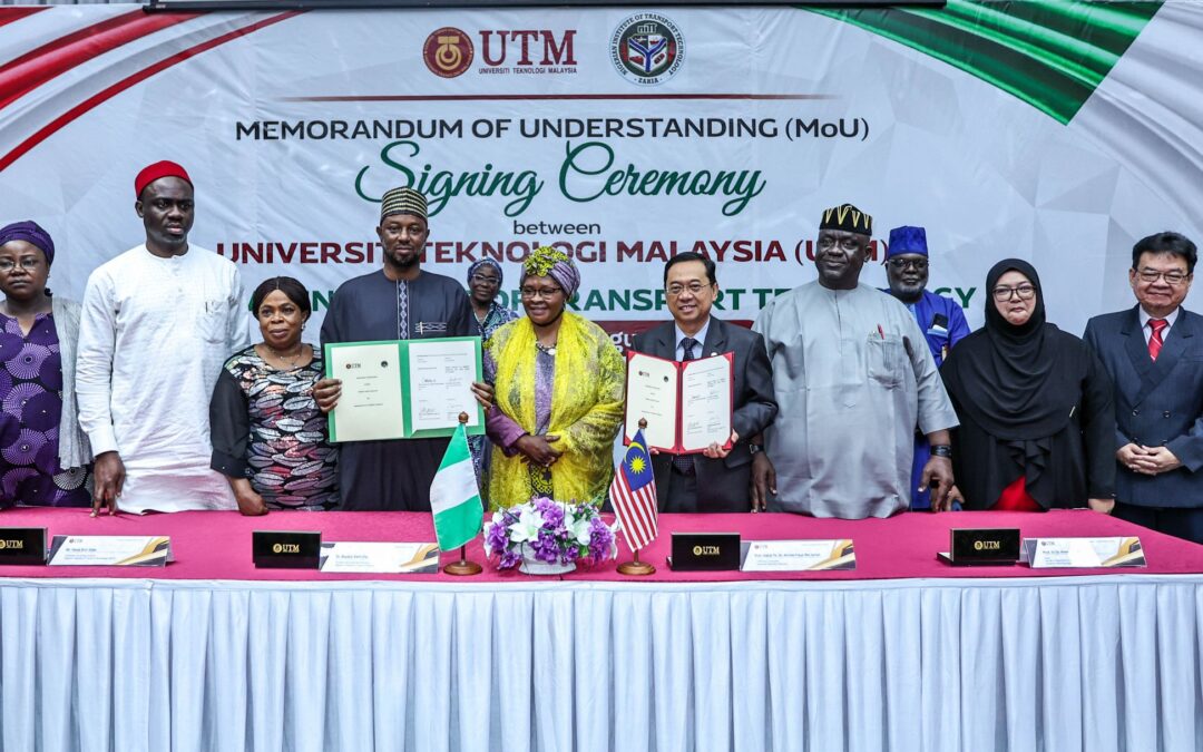 Memorandum of Understanding (MoU) Signing Ceremony Between Universiti Teknologi Malaysia (UTM) and Nigerian Institure of Transport Technology (NITT)