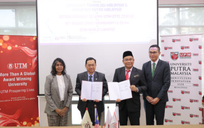 Majlis menandatangani Memorandum Perjanjian (MoA) di antara UTM dengan UPM