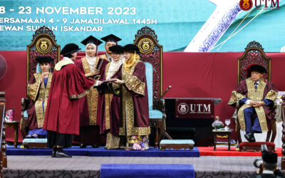Rakaman Lensa bagi Sidang Pertama Istiadat Majlis Konvokesyen ke-67 Universiti Teknologi Malaysia (UTM)